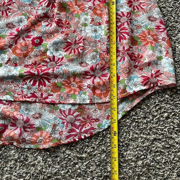 NWT Umgee Floral Off the Shoulder Blouse Women Large Balloon Sleeve Y2K Feminine - Picture 7 of 7